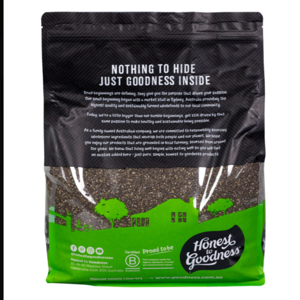 Organic Black Chia Seeds 5KG