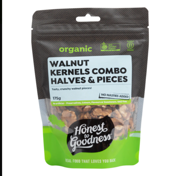Organic Walnut Halves & Pieces 175g