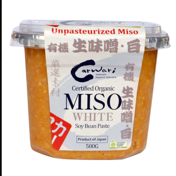 Organic White Miso Paste 500g Carwari