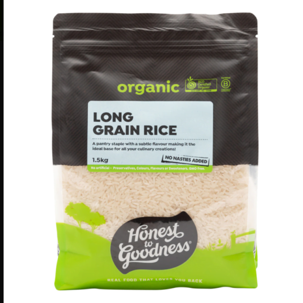 Organic White Long Grain Rice 1.5KG