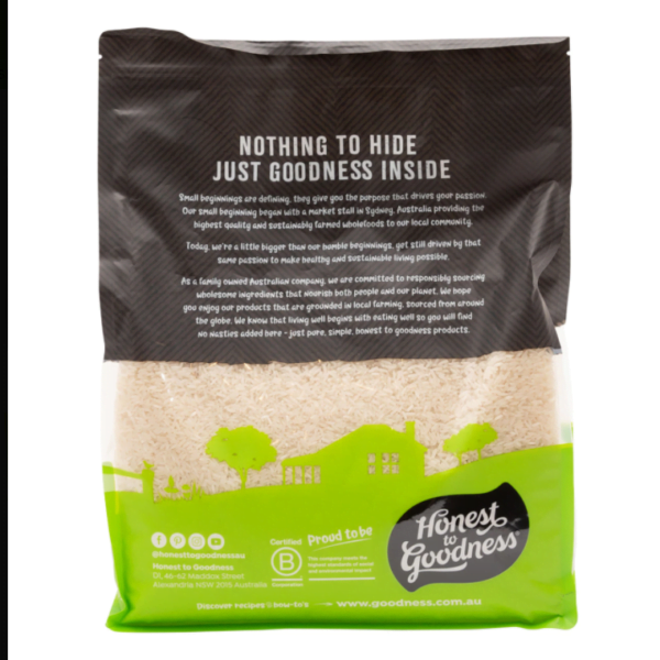 Organic White Long Grain Rice 5KG