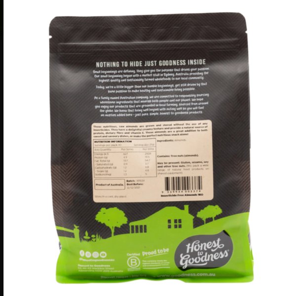 Insecticide Free Almonds 1KG